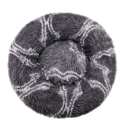 Round Plush Pet Bed - Super Soft, 6 Sizes for Dogs & Cats