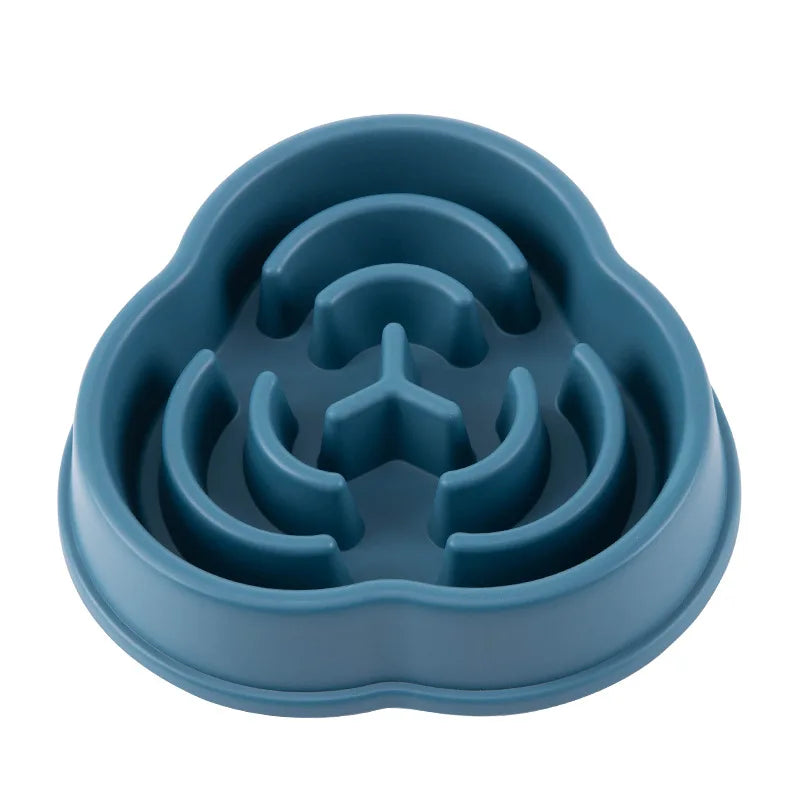 Slow Feed Pet Bowl - Anti-Choke, Non-Slip for Cats & Dogs