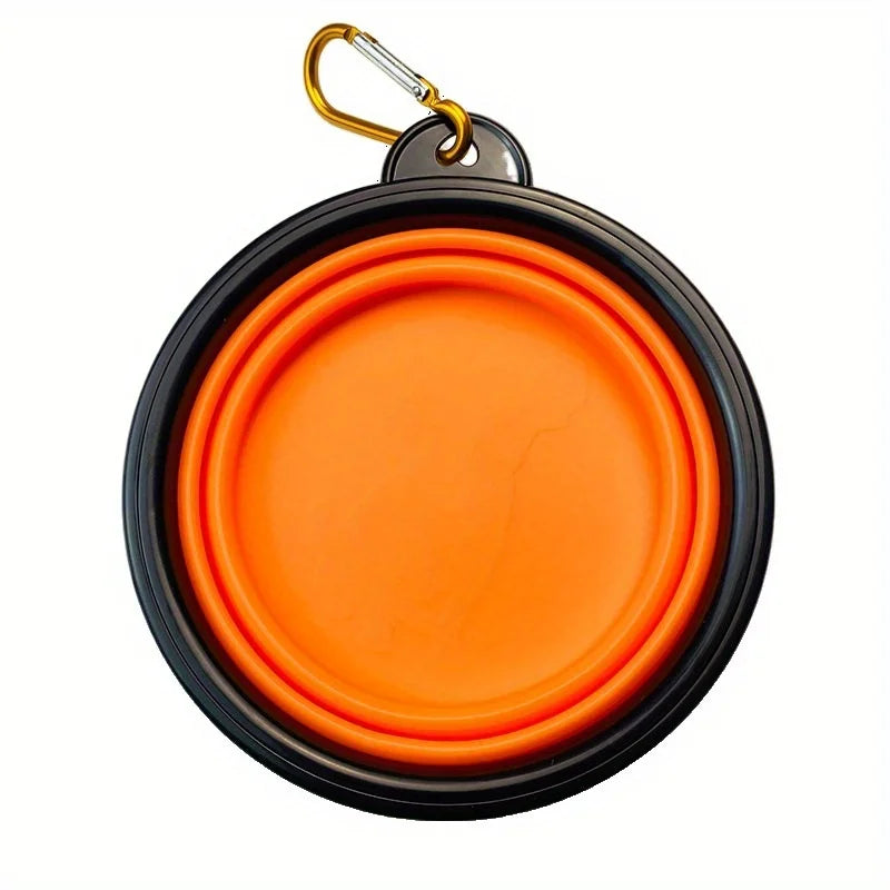 Portable Silicone Dog Travel Bowl - Foldable for Walks & Outdoors