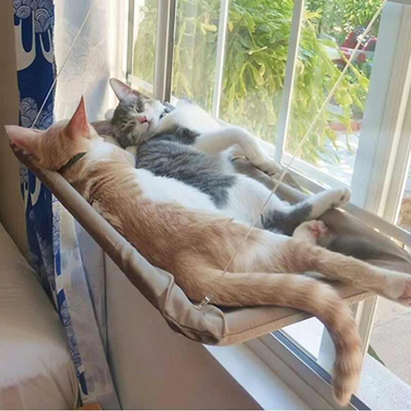 Cat Window Hammock - Aerial Hanging Sunny Seat (Holds 20kg)
