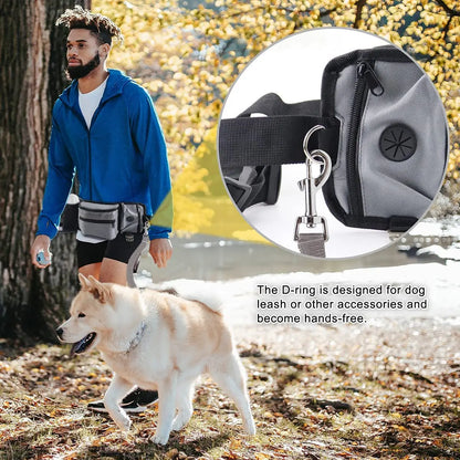 Dog Treat Training Pouch - Hands-Free Waist Bag