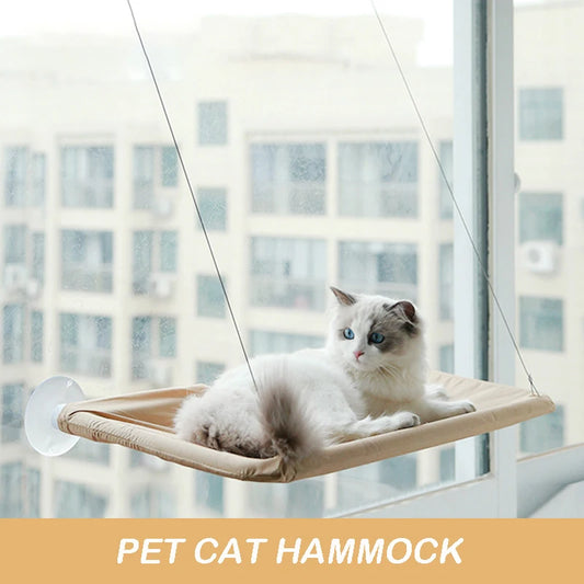 Cat Window Hammock - Aerial Hanging Sunny Seat (Holds 20kg)