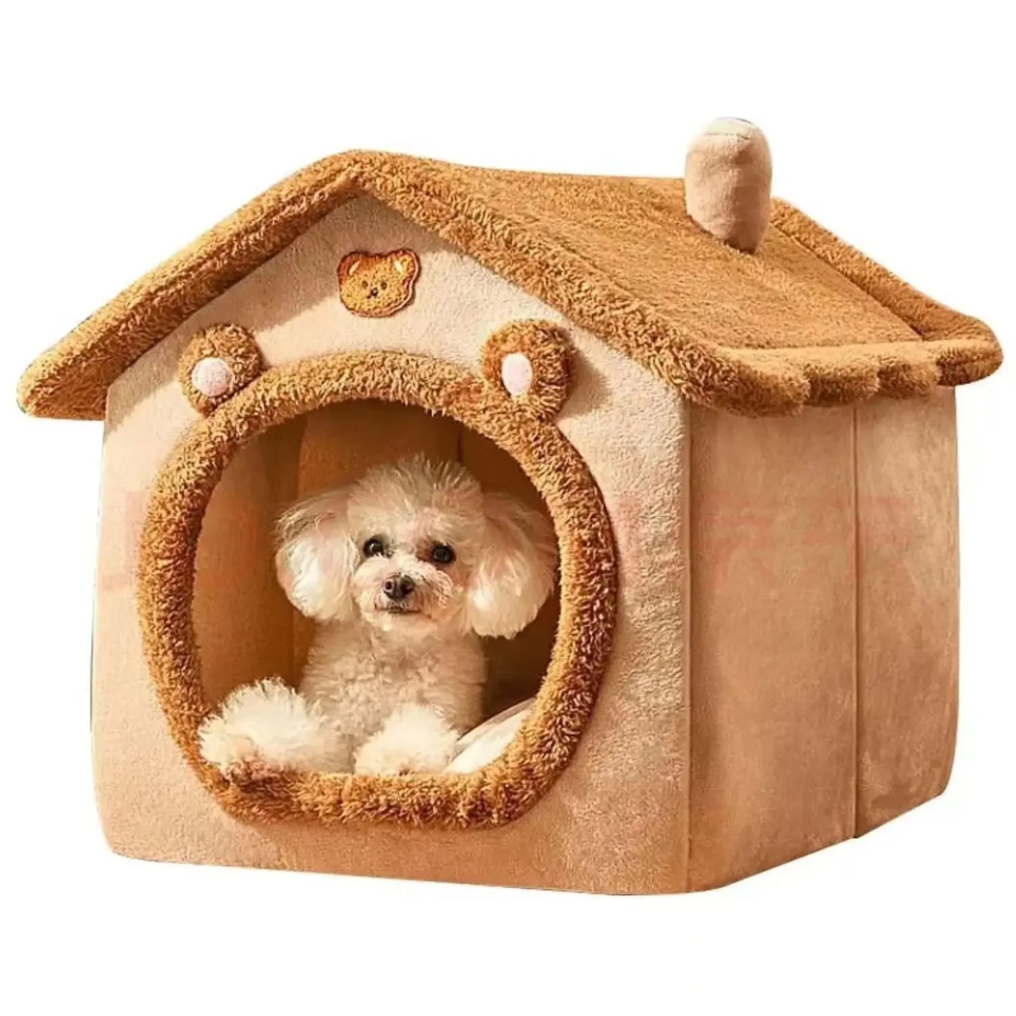 Indoor Pet Bed Tent House - Warm, Washable & All-Season