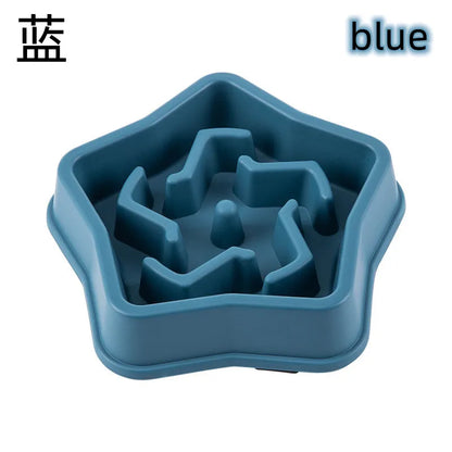 Slow Feed Pet Bowl - Anti-Choke, Non-Slip for Cats & Dogs