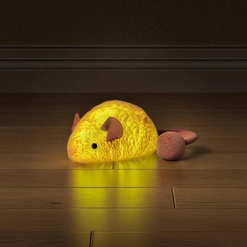 Interactive Luminous Mouse Plush Cat Toy - Glow in the Dark
