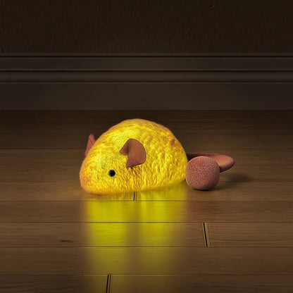 Interactive Luminous Mouse Plush Cat Toy - Glow in the Dark