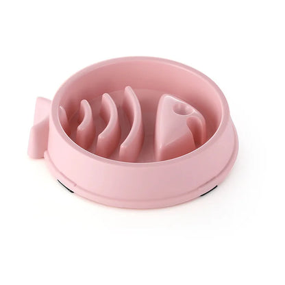 Slow Feed Pet Bowl - Anti-Choke, Non-Slip for Cats & Dogs