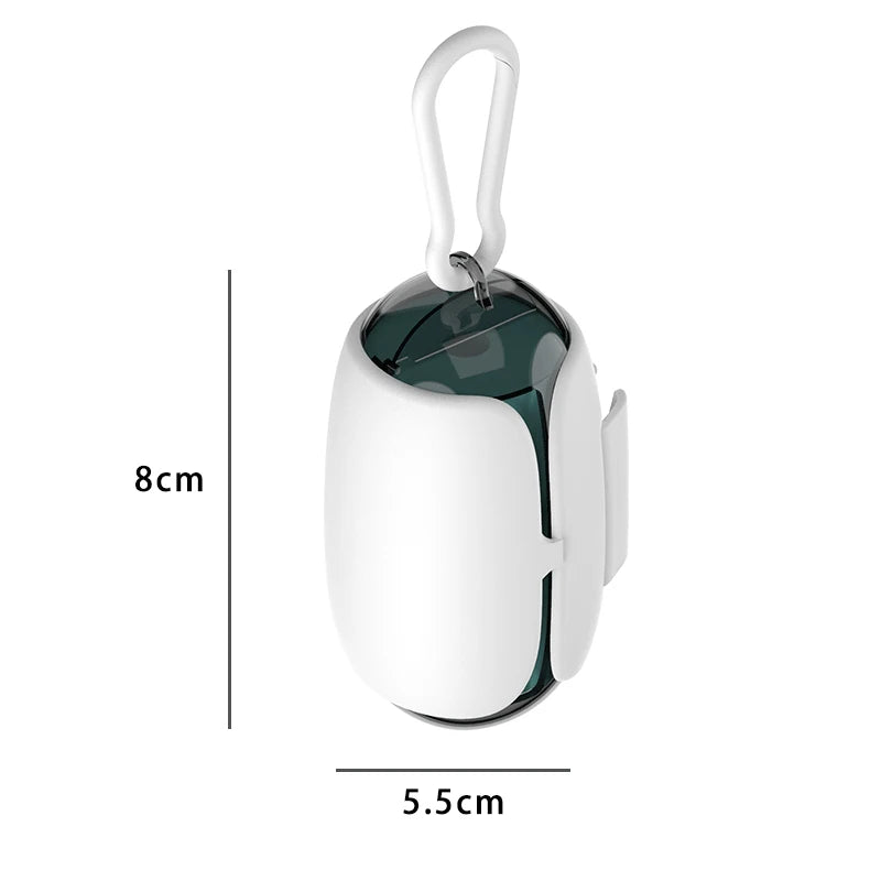 Dog Poop Bag Dispenser & Bags - Portable Pick-Up Holder