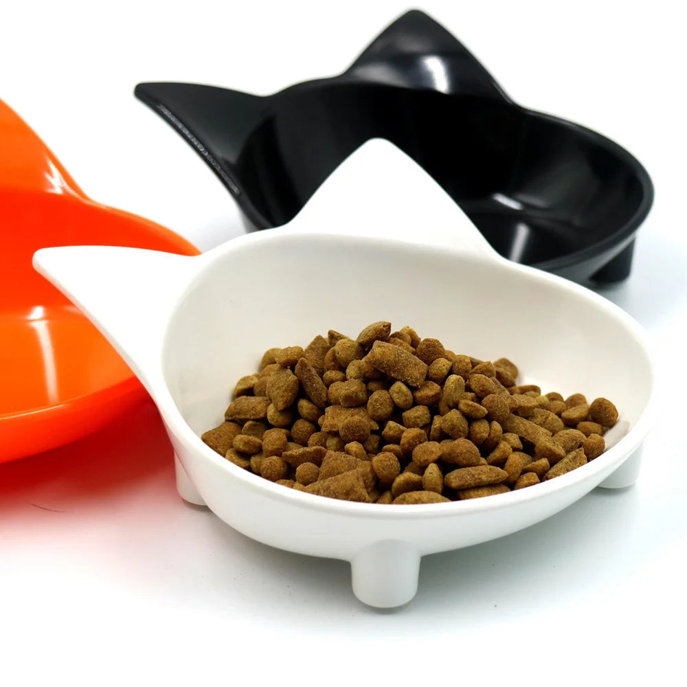 Cat Food & Water Bowl Set - Non-Slip, Safe & Colourful