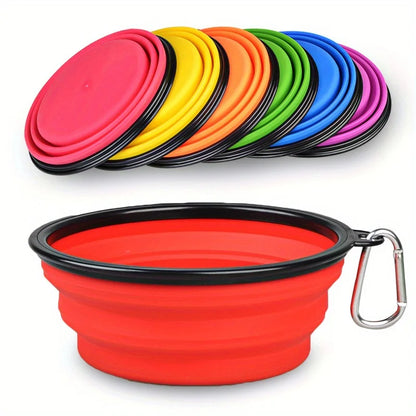 Portable Silicone Dog Travel Bowl - Foldable for Walks & Outdoors