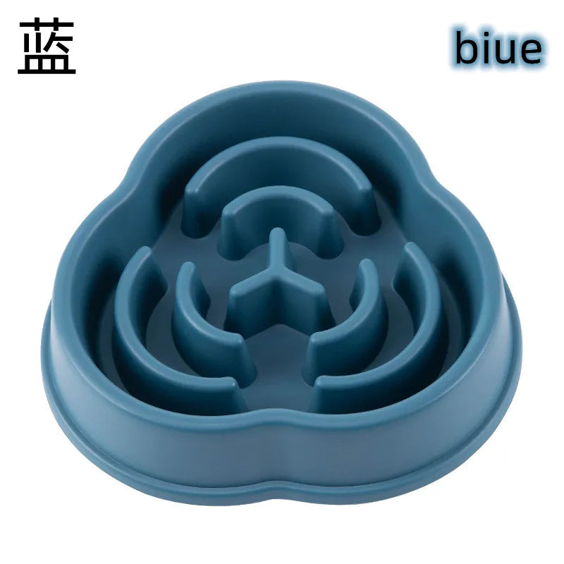 Slow Feed Pet Bowl - Anti-Choke, Non-Slip for Cats & Dogs