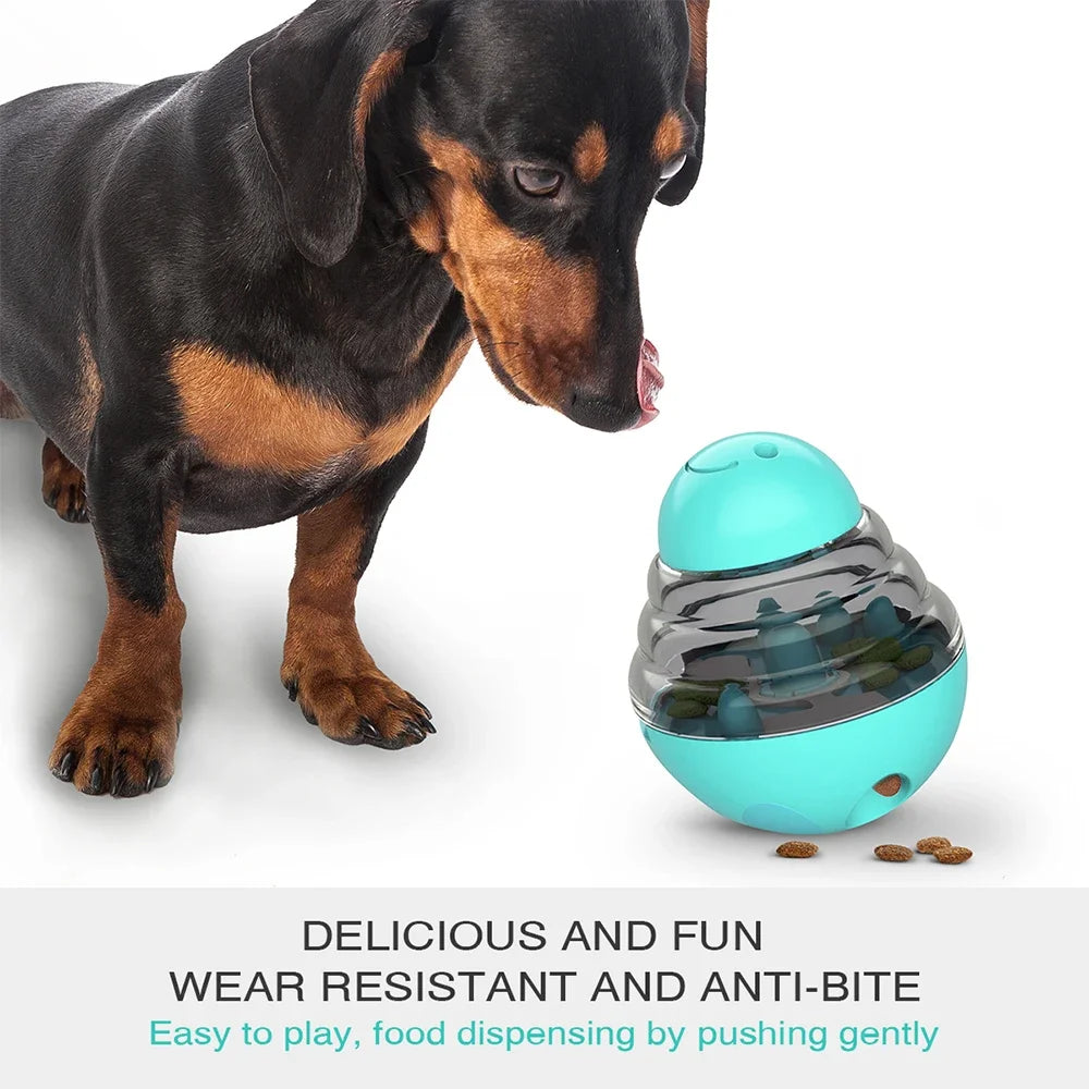 Dog Treat Tumbler Dispenser Toy - IQ Rolling Feeder