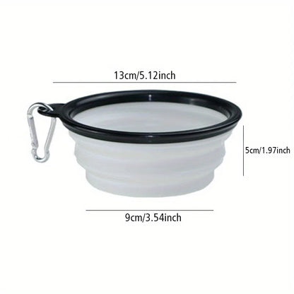 Portable Silicone Dog Travel Bowl - Foldable for Walks & Outdoors