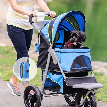 Dog Poop Bag Dispenser Storage Bag - Walking Waste Carrier