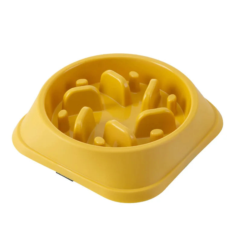 Slow Feed Pet Bowl - Anti-Choke, Non-Slip for Cats & Dogs