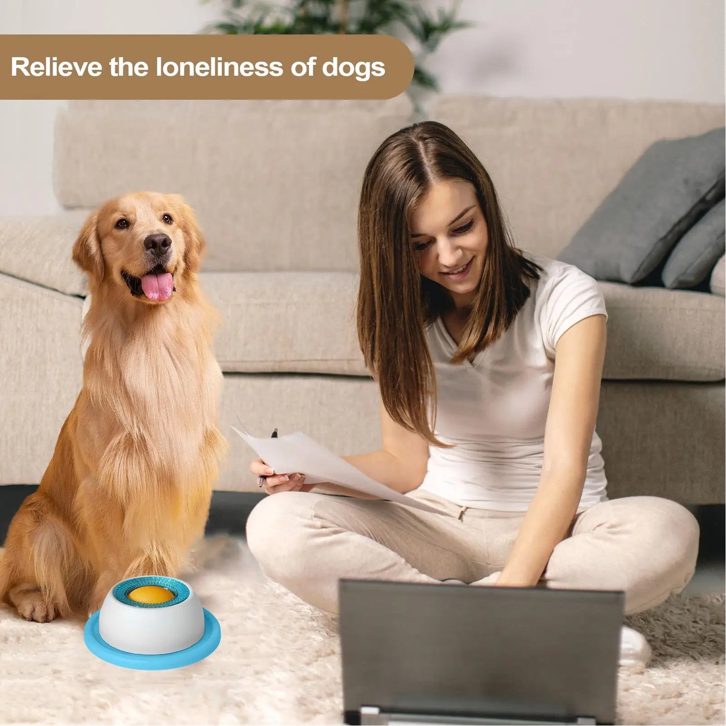 Interactive Dog Feeding Puzzle Toy - Slow Feeder & Boredom Relief for Puppies