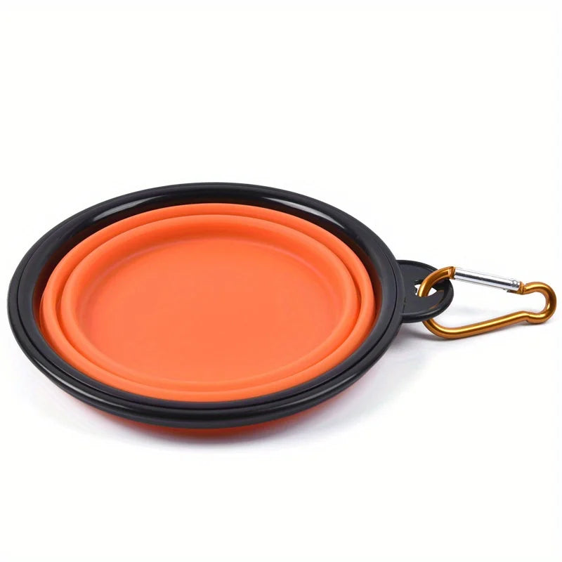 Portable Silicone Dog Travel Bowl - Foldable for Walks & Outdoors