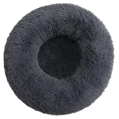 Round Plush Pet Bed - Super Soft, 6 Sizes for Dogs & Cats