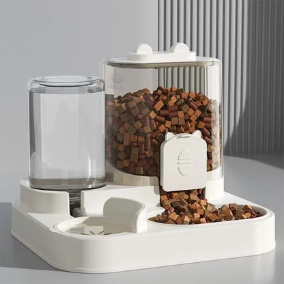 2-in-1 Gravity Pet Feeder & Water Dispenser - 2L