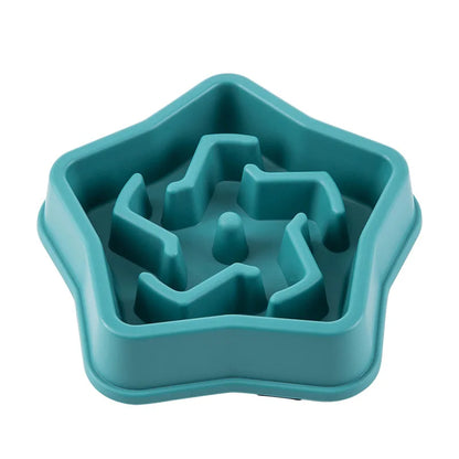 Slow Feed Pet Bowl - Anti-Choke, Non-Slip for Cats & Dogs