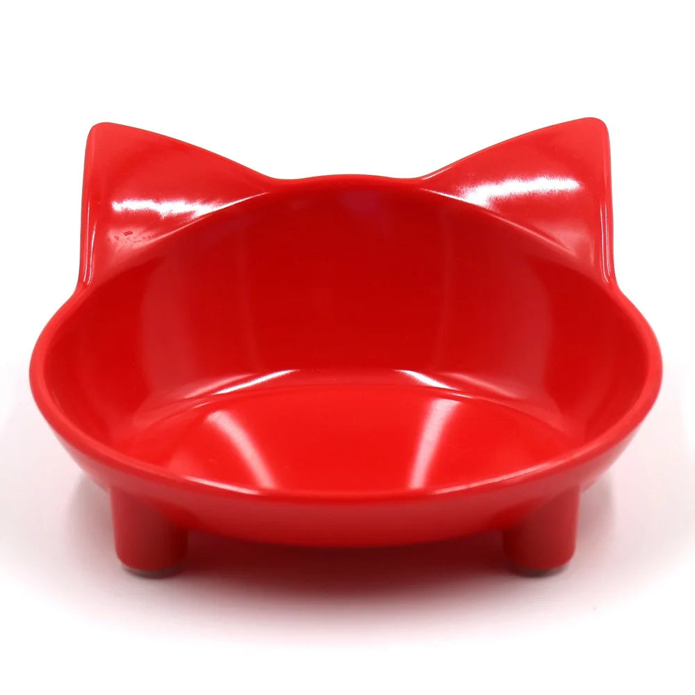 Cat Food & Water Bowl Set - Non-Slip, Safe & Colourful