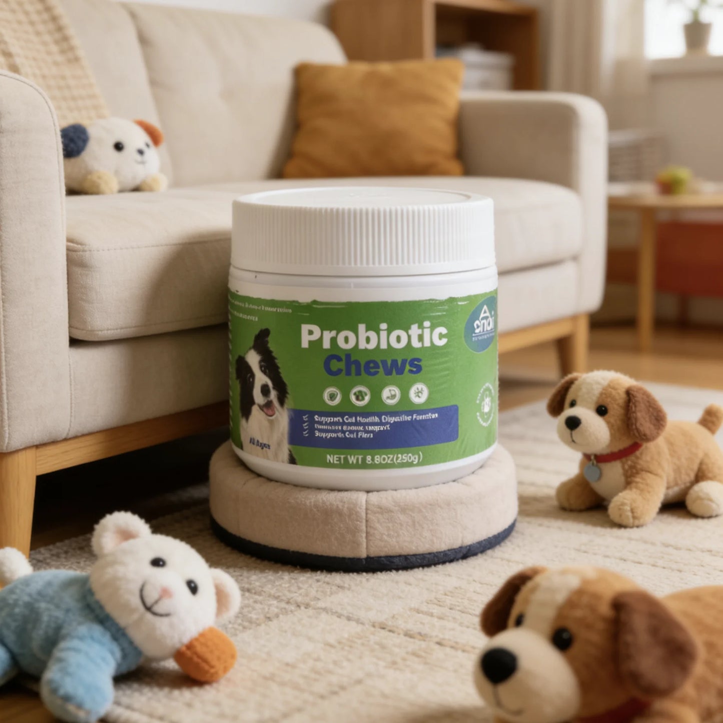 Dog Probiotic Chews – Gut Health & Immunity Support for All Ages (250g)