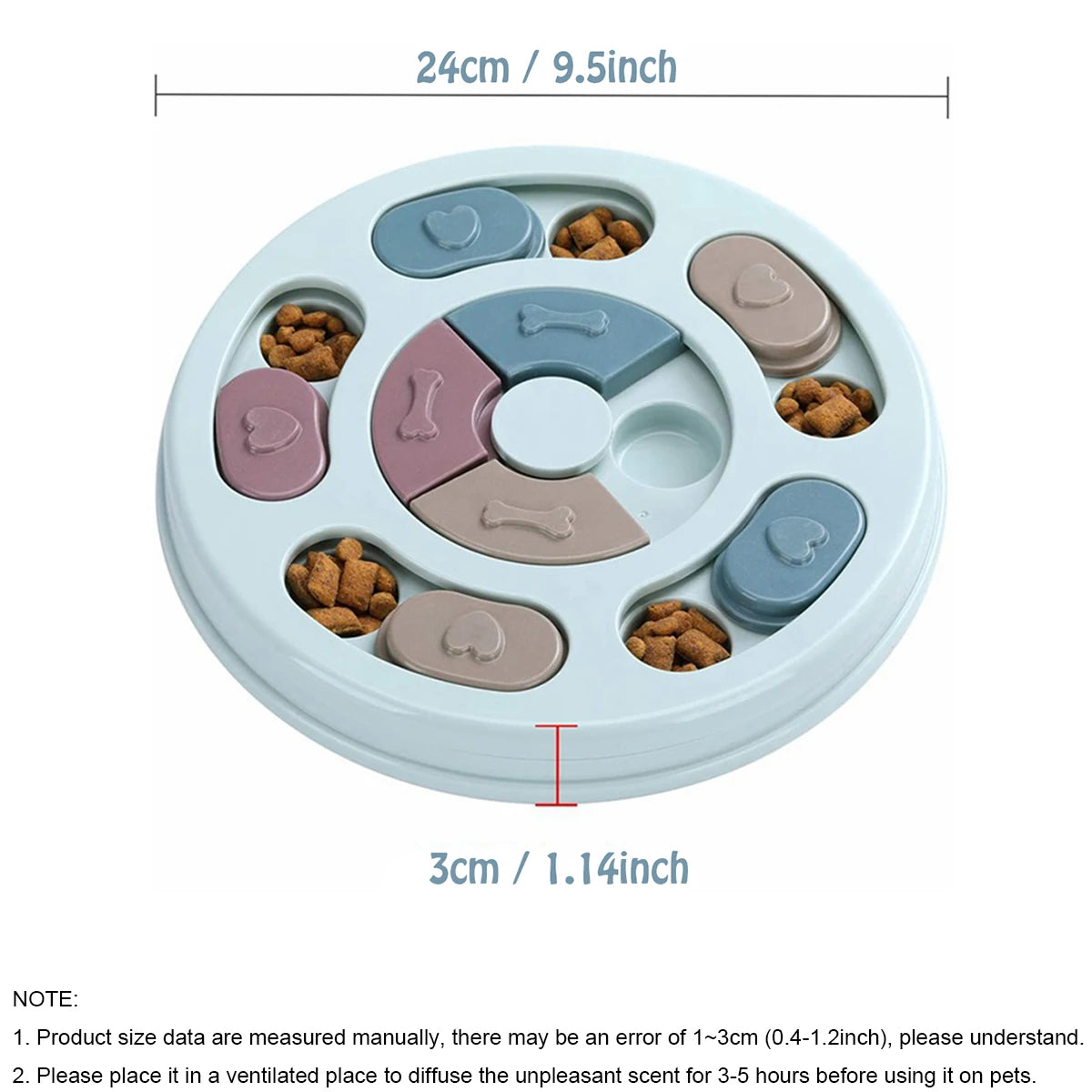 Dog Slow Feeder Hiding Bowl - Interactive Boredom Buster