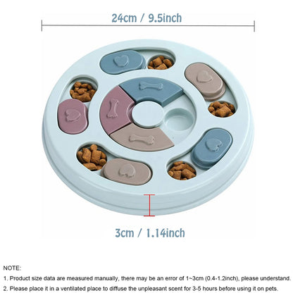 Dog Slow Feeder Hiding Bowl - Interactive Boredom Buster
