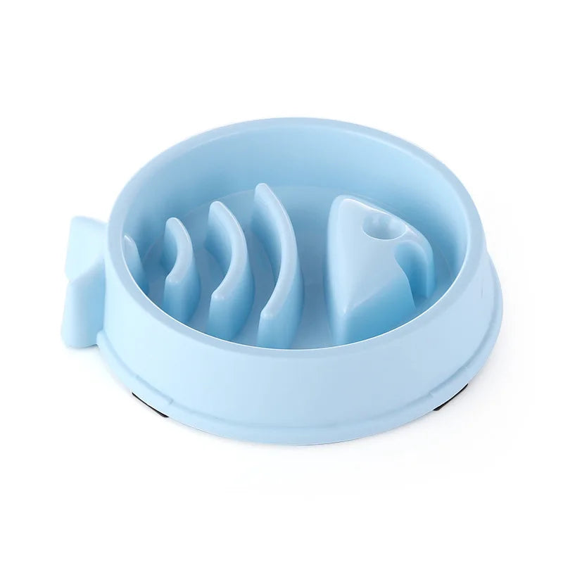 Slow Feed Pet Bowl - Anti-Choke, Non-Slip for Cats & Dogs