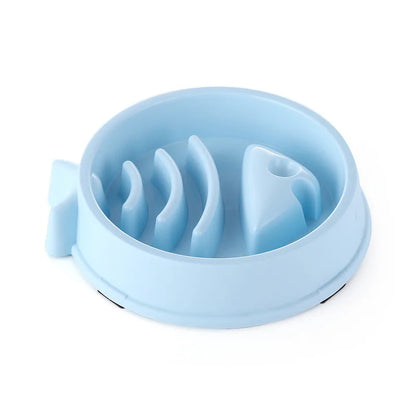 Slow Feed Pet Bowl - Anti-Choke, Non-Slip for Cats & Dogs
