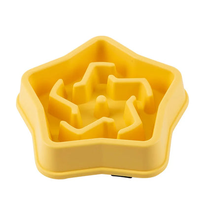 Slow Feed Pet Bowl - Anti-Choke, Non-Slip for Cats & Dogs
