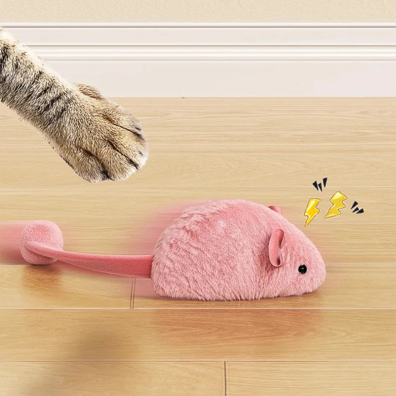 Interactive Luminous Mouse Plush Cat Toy - Glow in the Dark