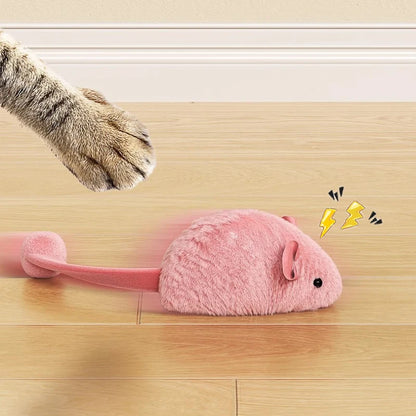Interactive Luminous Mouse Plush Cat Toy - Glow in the Dark