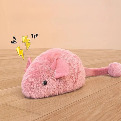 Interactive Luminous Mouse Plush Cat Toy - Glow in the Dark