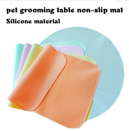 Pet Grooming Silicone Mat - Non-Slip Bath & Grooming Tool