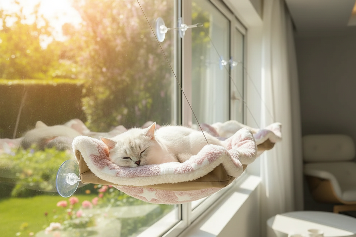 Cat Window Hammock Lifestyle